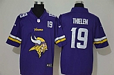 Nike Vikings 19 Adam Thielen Purple Team Big Logo Number Vapor Untouchable Limited Jersey,baseball caps,new era cap wholesale,wholesale hats